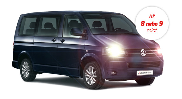 Pronájem mikrobusu VW Caravelle